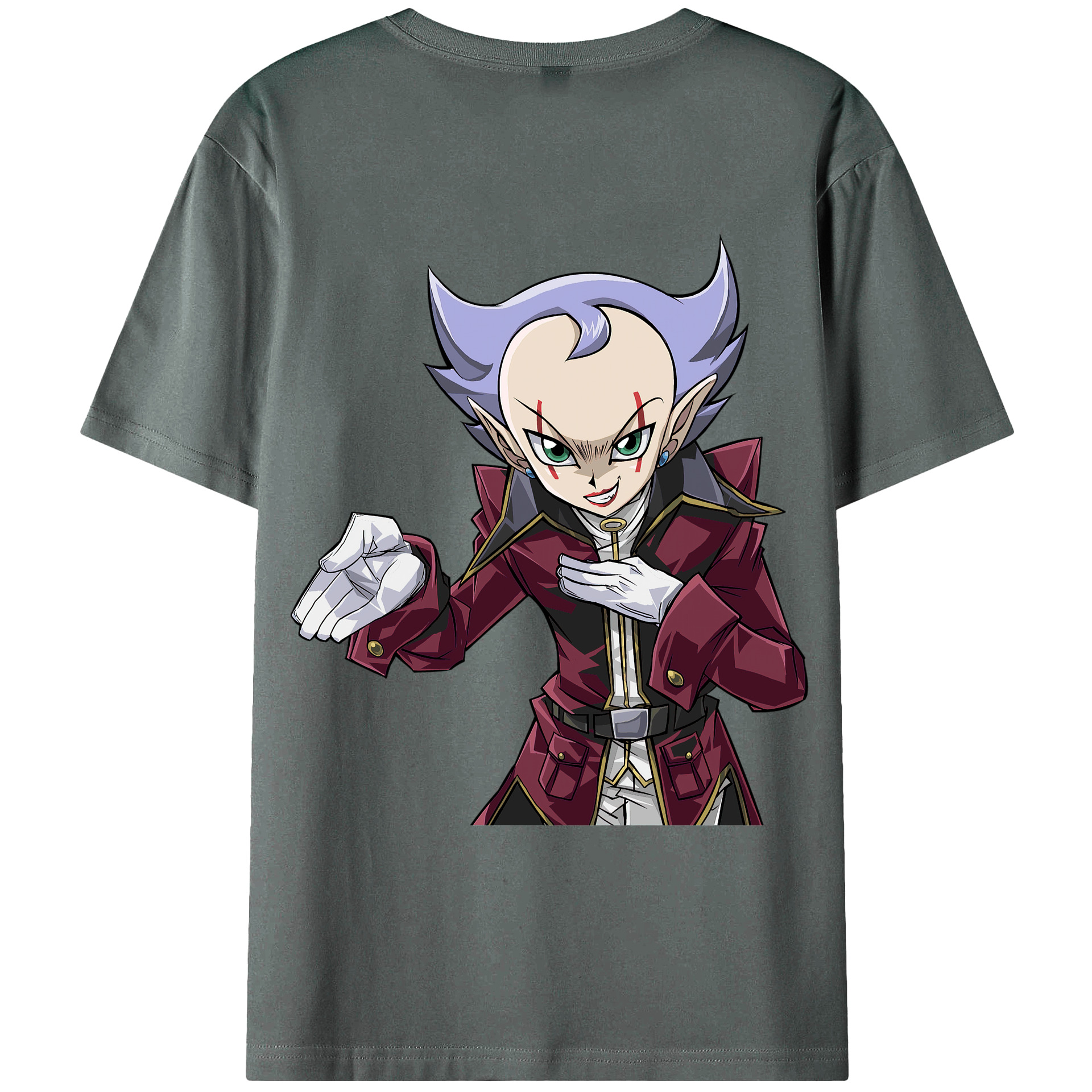 （画像用） 遊☆戯☆王 Yu-Gi-Oh! 綿100％ メンズ半袖Tシャツ（バックプリント） 通気性